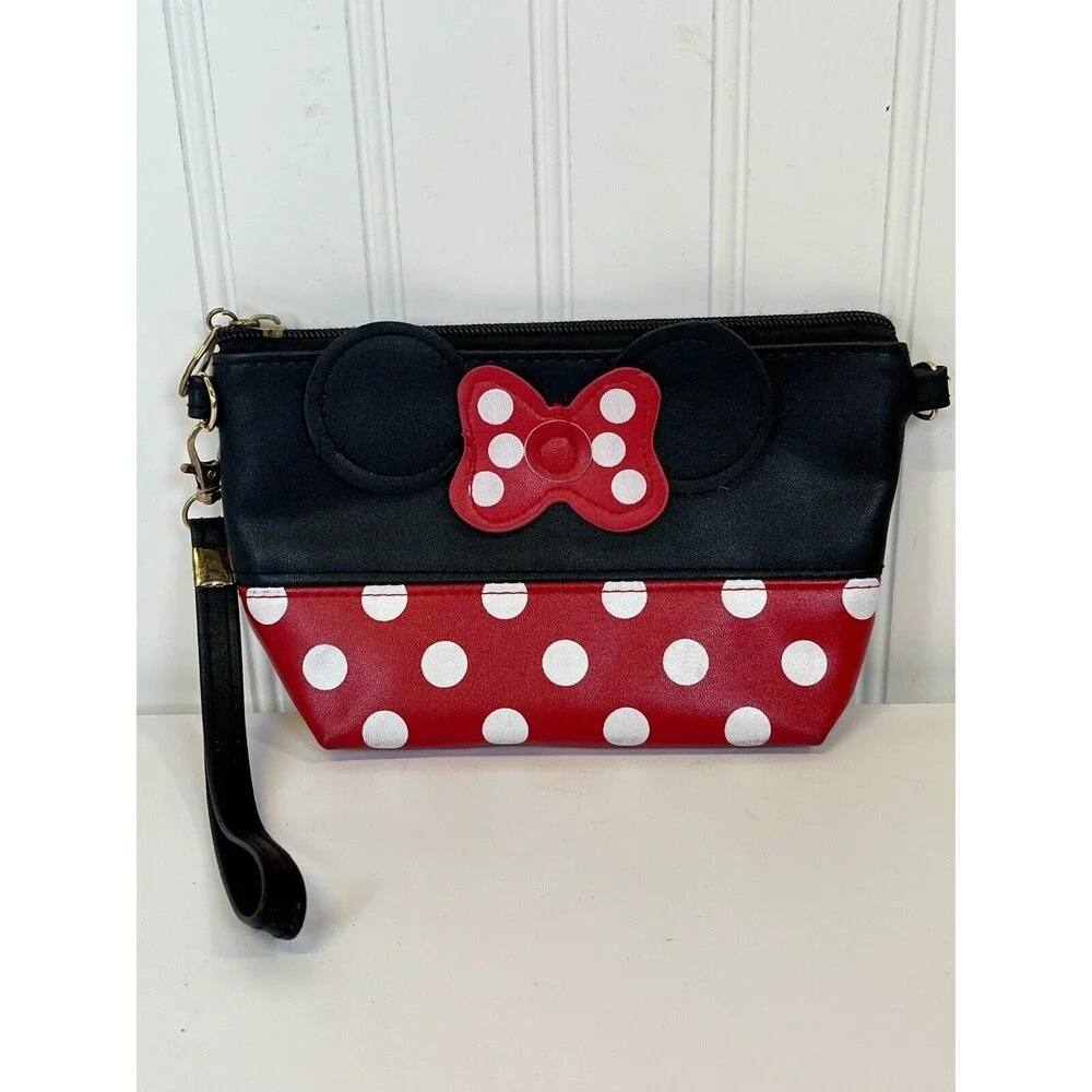 Minnie Mouse/Disney Lot. Camera Case for iPhone‎ XR W/ Lanyard & Minnie Wristlet